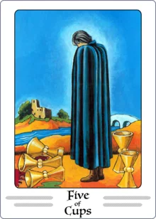 five of cups tarot card