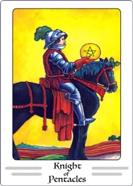 knight of pentacles tarot card