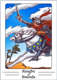 knight of swords tarot card