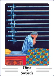 nine of swords tarot card