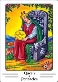 queen of pentacles tarot card