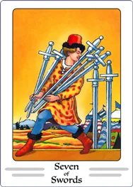 seven of swords tarot card