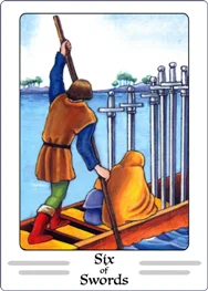 six of swords tarot card