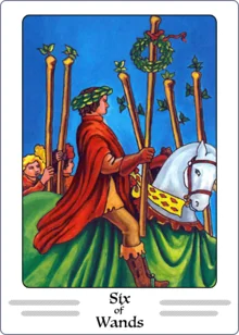 six of wands tarot card