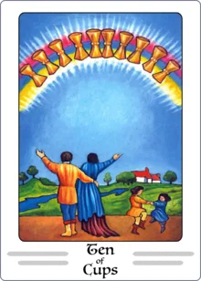 ten of cups tarot card