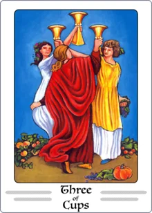 three of cups tarot card