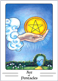 Ace of Pentacles Tarot Card