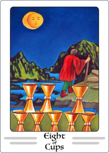 Eight of Wands Cups Card