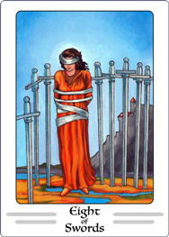 Eight of Swords Tarot Card