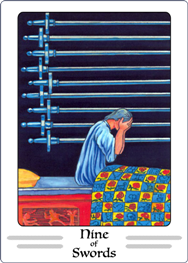 Nine of Swords Tarot Card