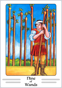 Nine of Wands Tarot Card
