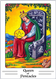 Queeen of Pentacles Tarot Card