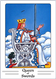 Queeen of Swords Tarot Card