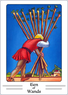 Ten of Wands Tarot Card