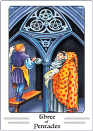Three of Pentacles Tarot Card